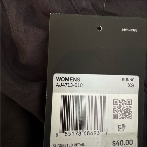 Nike brief-lined running shorts XS dri-fit women ADV tempo attack athletic black - Picture 4 of 10